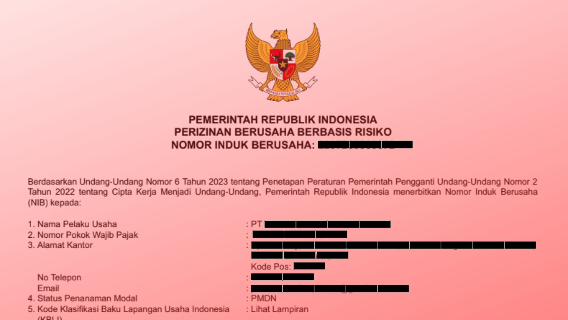 Apa yang Harus Dilakukan Jika NIB atau Perizinan Berusaha Berstatus Dibekukan?